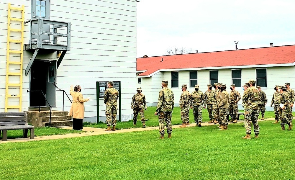 Service members tour Fort McCoy Commemorative Area