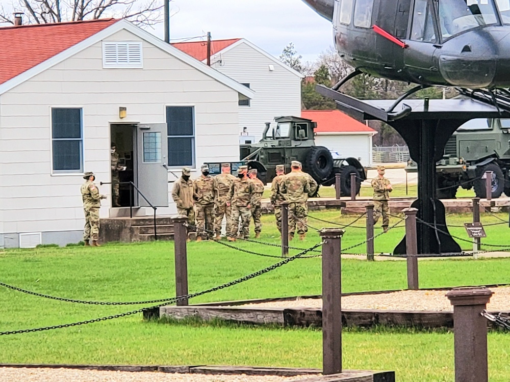 Service members tour Fort McCoy Commemorative Area