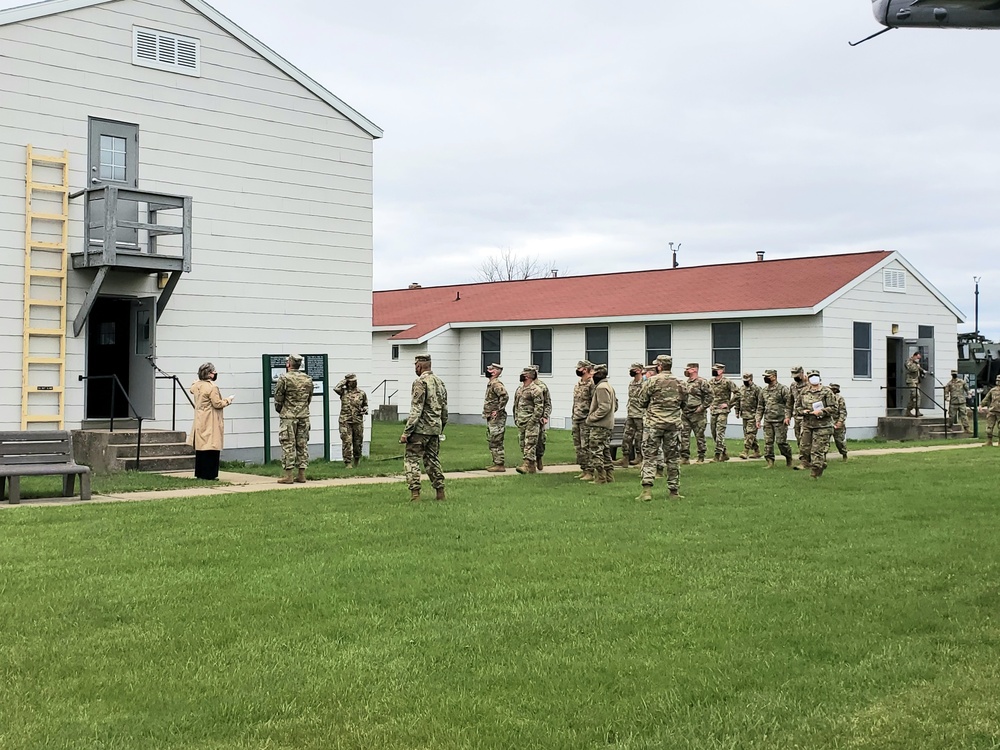 Service members tour Fort McCoy Commemorative Area