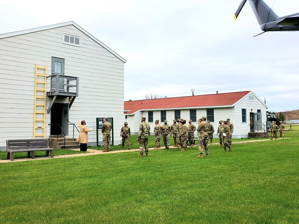 Service members tour Fort McCoy Commemorative Area