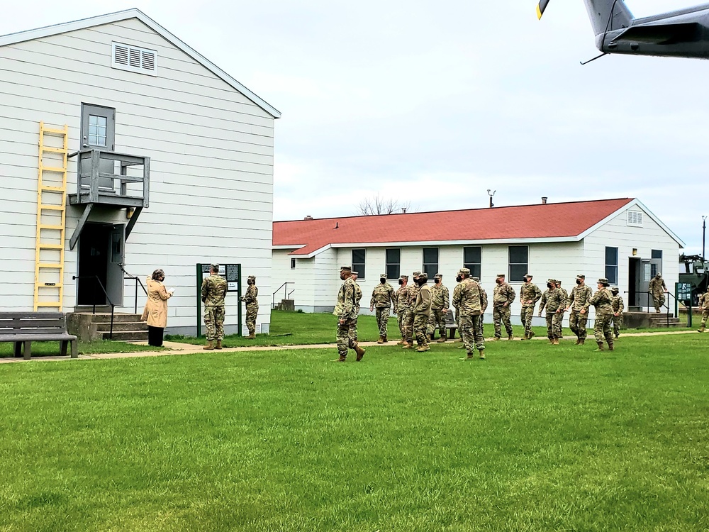 Service members tour Fort McCoy Commemorative Area