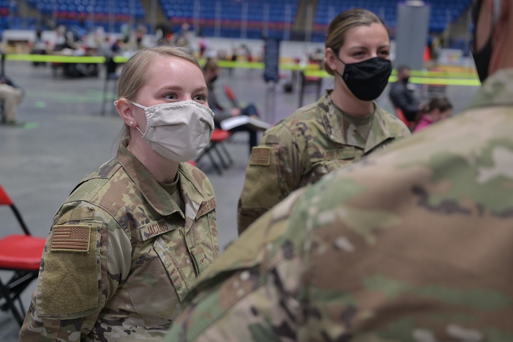 Maj. Gen. Rich Neely Visits Service Members Operating COVID-19 Relief Mission