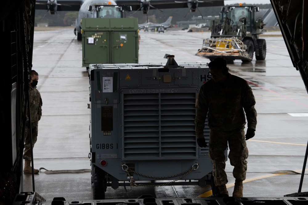 The 36th Airlift Squadron demonstrates Agile Combat Employment capabilities during Samurai Readiness Inspection