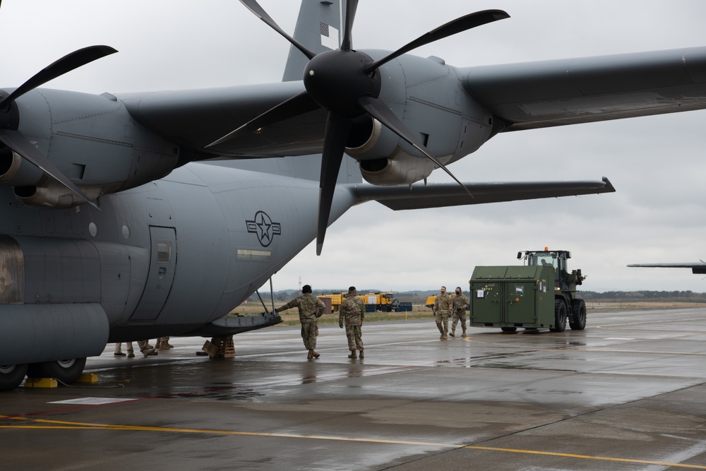 The 36th Airlift Squadron demonstrates Agile Combat Employment capabilities during Samurai Readiness Inspection