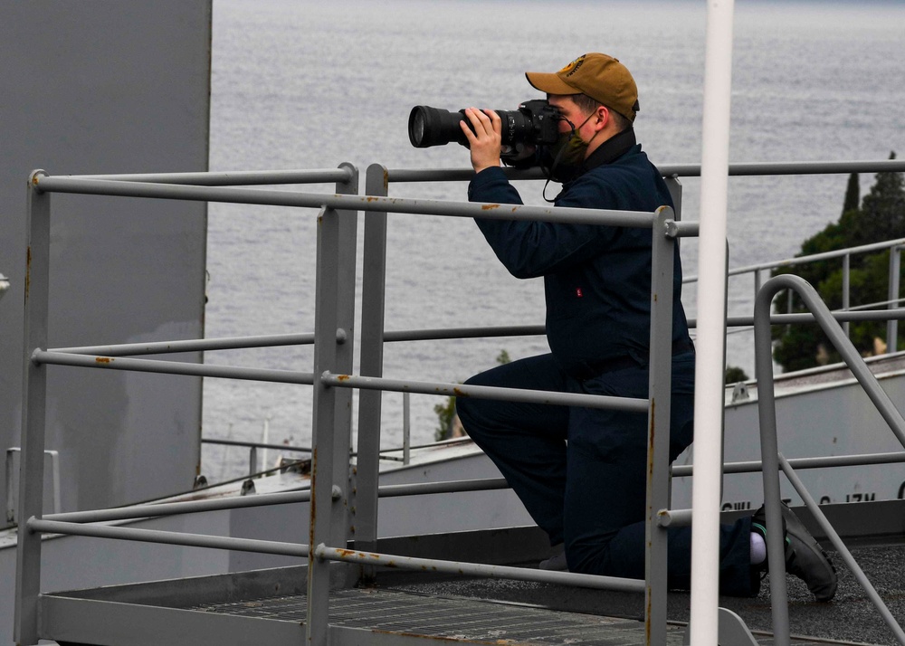 USS Hershel &quot;Woody&quot; Williams departs Croatia