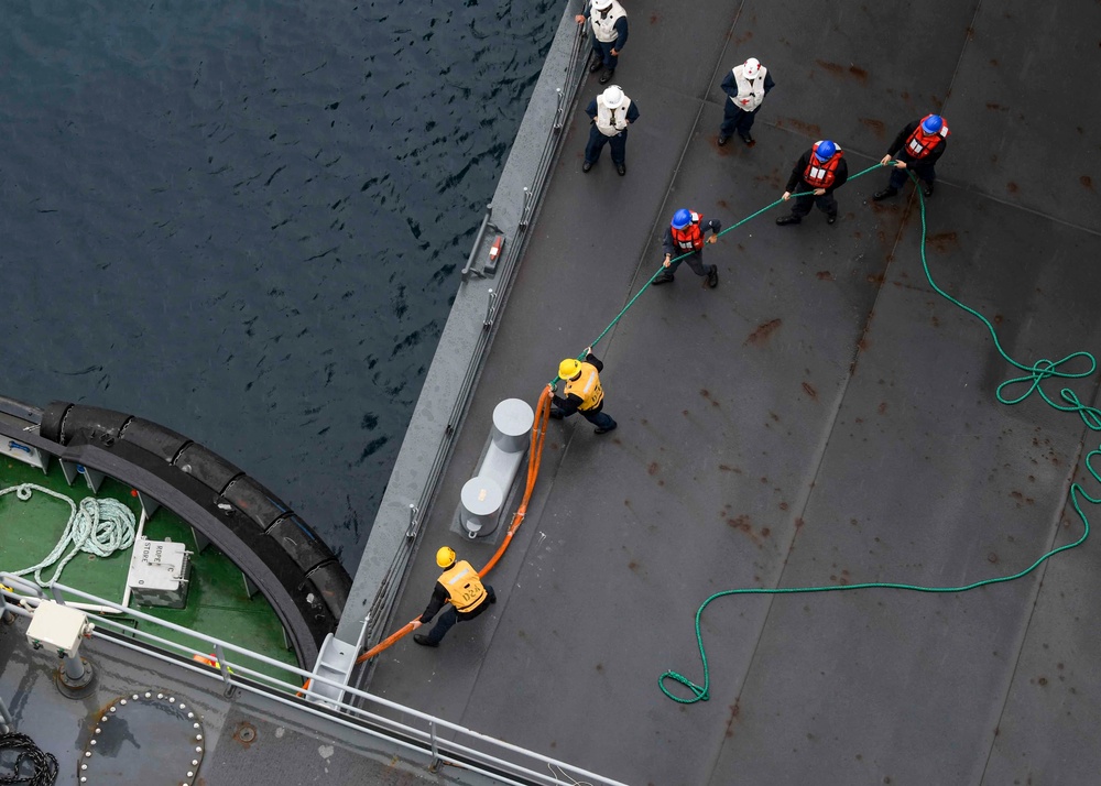 USS Hershel &quot;Woody&quot; Williams departs Croatia