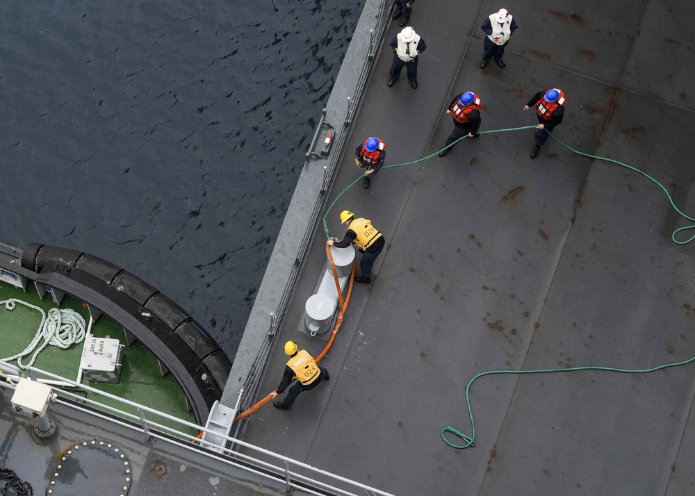 USS Hershel &quot;Woody&quot; Williams departs Croatia