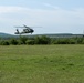 Helicopters prepare to land during Swift Response 21