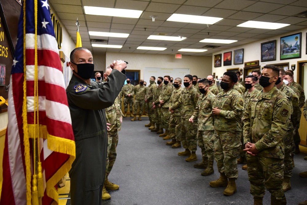 7 AF leadership recognized, mentored Wolf Pack Airmen