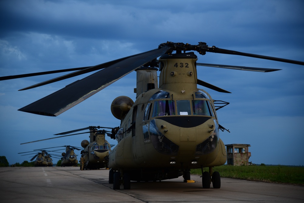 Nighttime Air Assault in Bulgaria with the 173rd