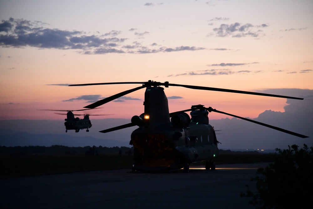 Nighttime Air Assault in Bulgaria with the 173rd
