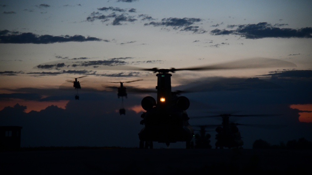 Nighttime Air Assault in Bulgaria with the 173rd