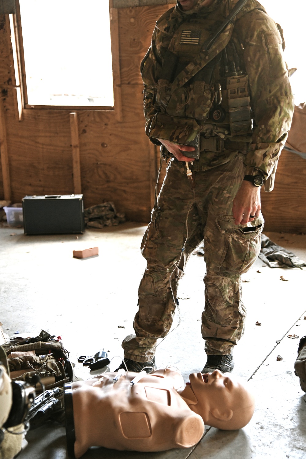 U.S. Army Green Berets Conduct MEDEVAC Training