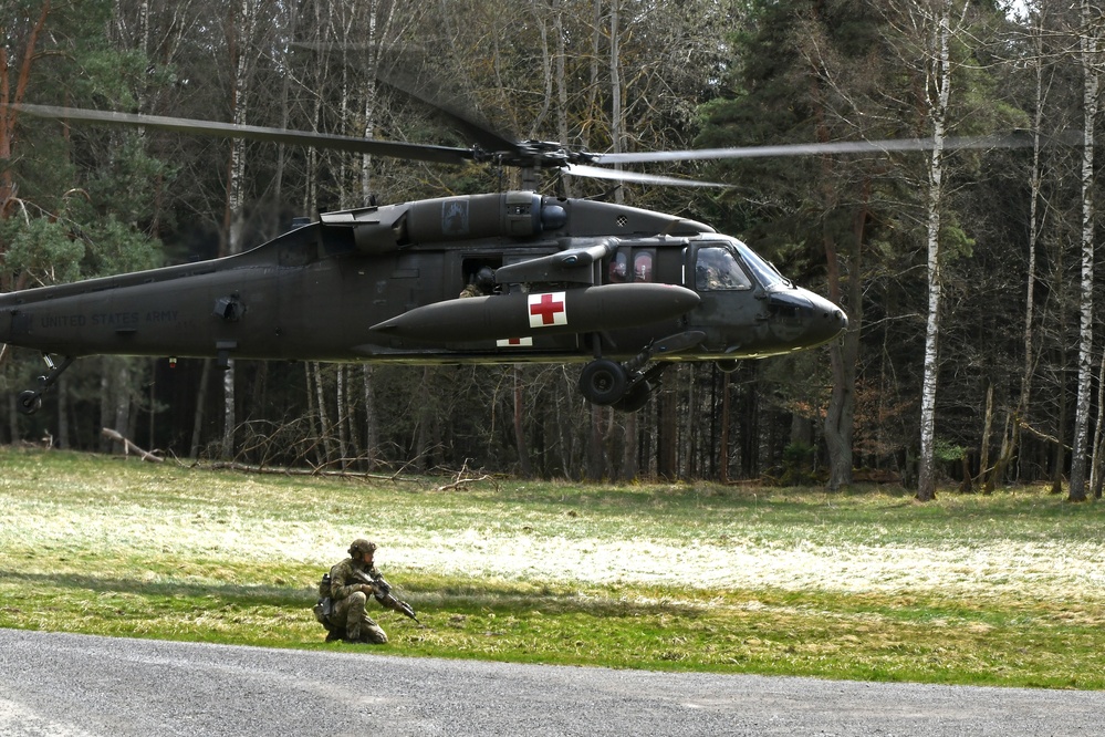 U.S. Army Green Berets Conduct MEDEVAC Training