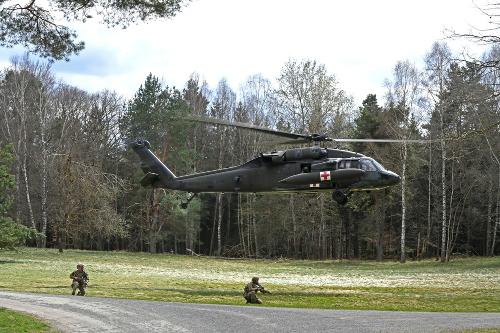 U.S. Army Green Berets Conduct MEDEVAC Training