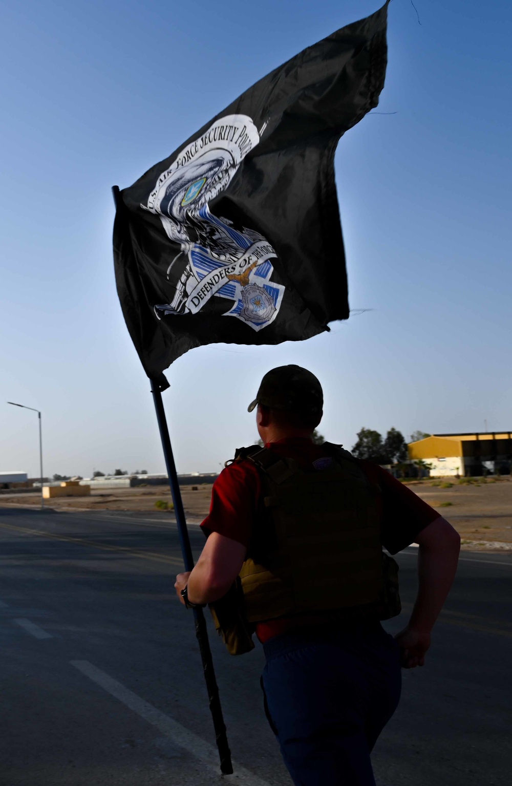 Ruck march honors fallen police officers at the 332nd Air Expeditionary Wing