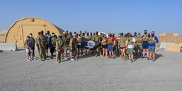 Ruck march honors fallen police officers at the 332nd Air Expeditionary Wing