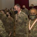 U.S. Army Sgt. 1st Class Reuben Cruz and U.S. Army Maj. Henrich DuPreez, signal Soldiers from 36th Infantry Division, Task Force Spartan, receive Bronze Order of Mercury