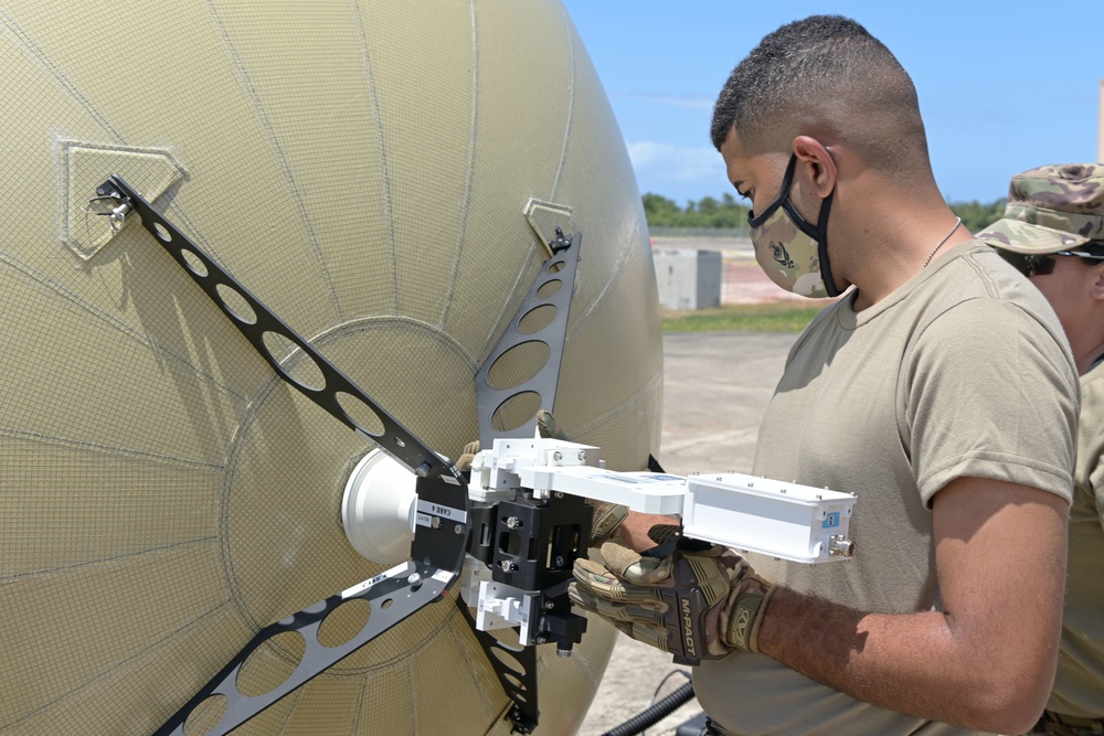 Airman 1st Class Tyron Rodriguez, transmission systems specialist, 156th Combat Communications Squadron