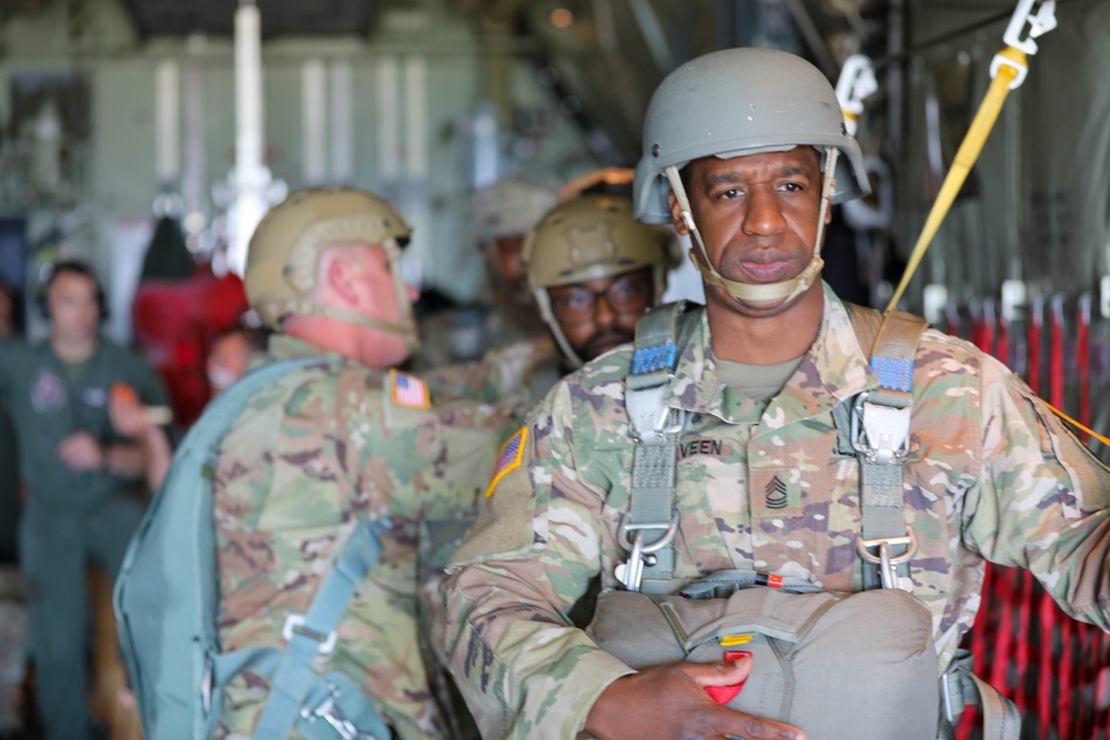 U.S. Army Civil Affairs and Psychological Operations Command (Airborne) takes to the skies