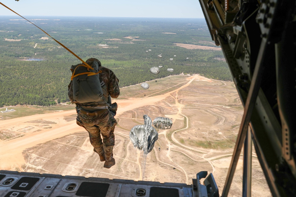 U.S. Army Civil Affairs and Psychological Operations Command (Airborne) takes to the skies