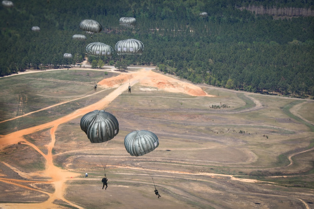 U.S. Army Civil Affairs and Psychological Operations Command (Airborne) takes to the skies