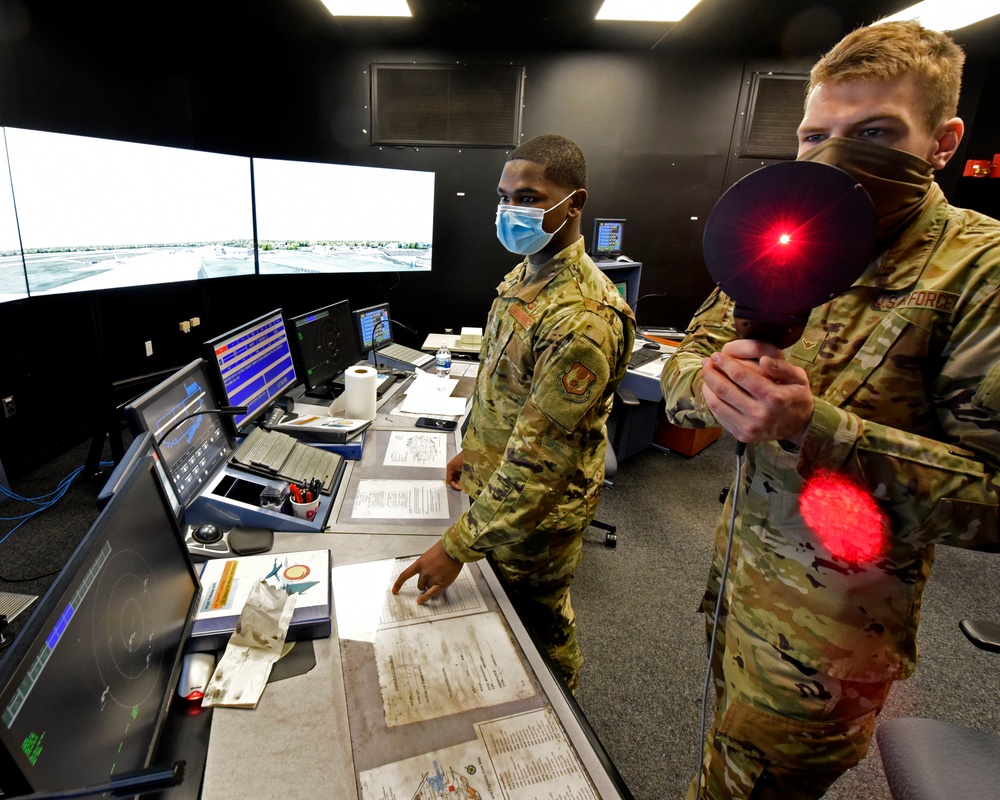 88 Operations Support Squadron Air Traffic Controllers direct pilots and vehicles in the air and on the ground.