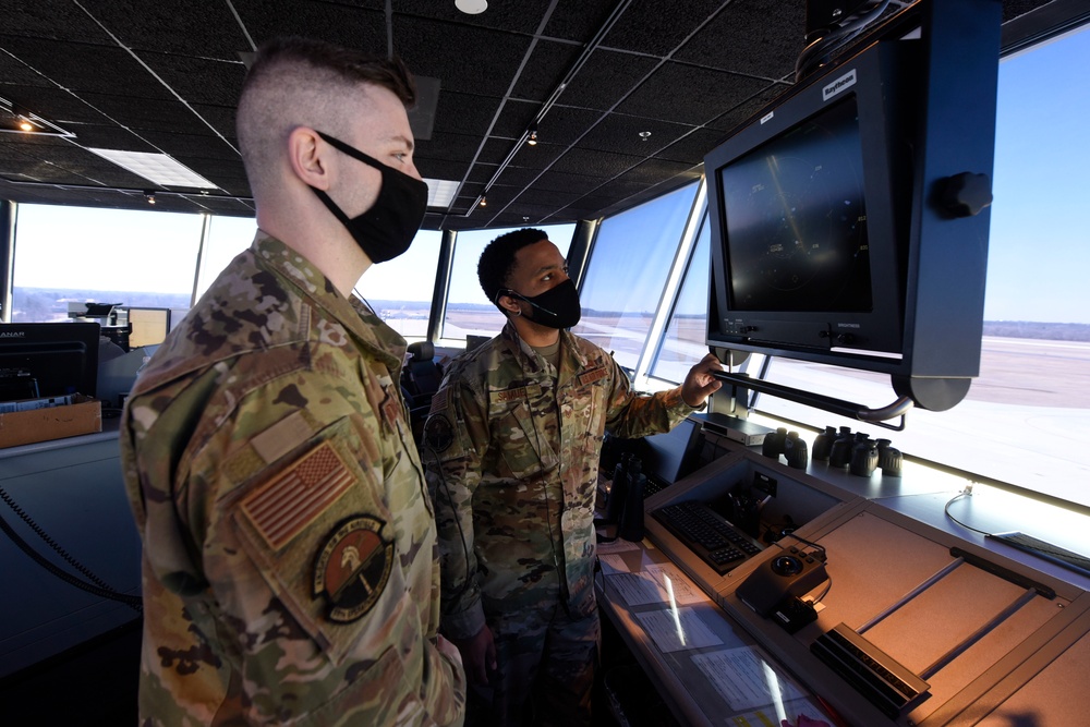 88 Operations Support Squadron Air Traffic Controllers direct pilots and vehicles in the air and on the ground.