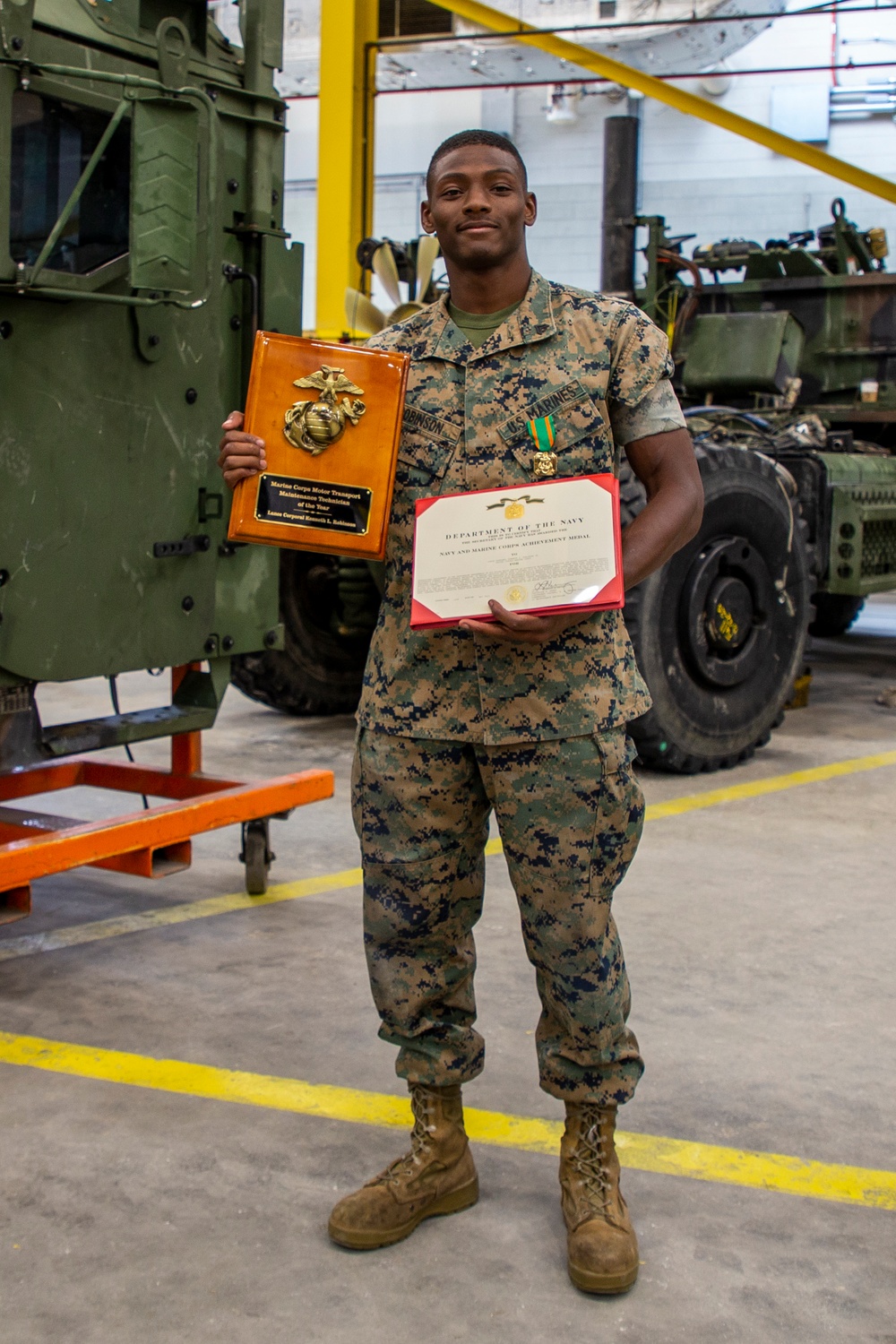 Cpl. Robinson Motor Transport Maintenance Technician of the Year