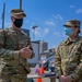 Maj. Gen. Neely Visits Service Members Working Vaccination Sites