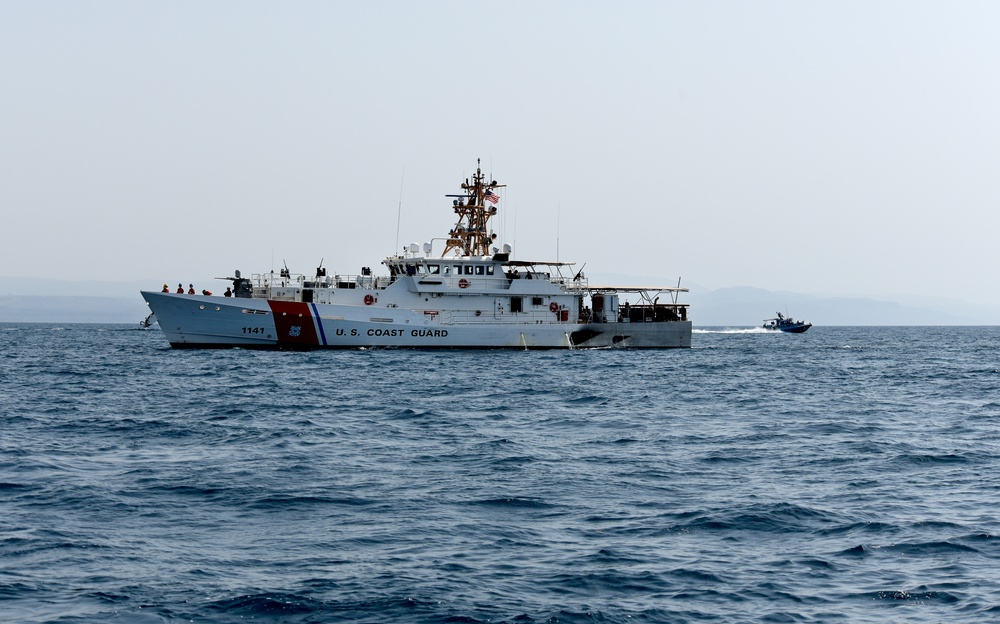Navy Protects Visiting Coast Guard Ships