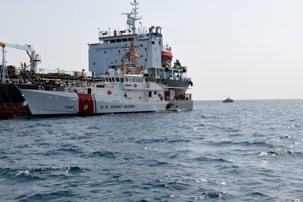 Navy Protects Visiting Coast Guard Ships