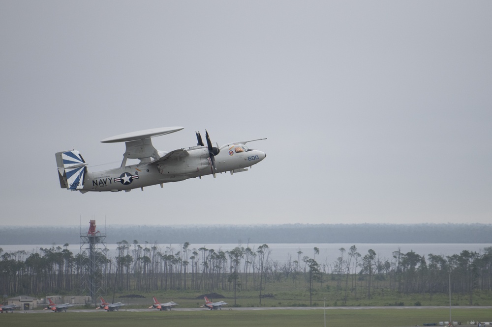 Aircraft take off for Checkered Flag 21-2