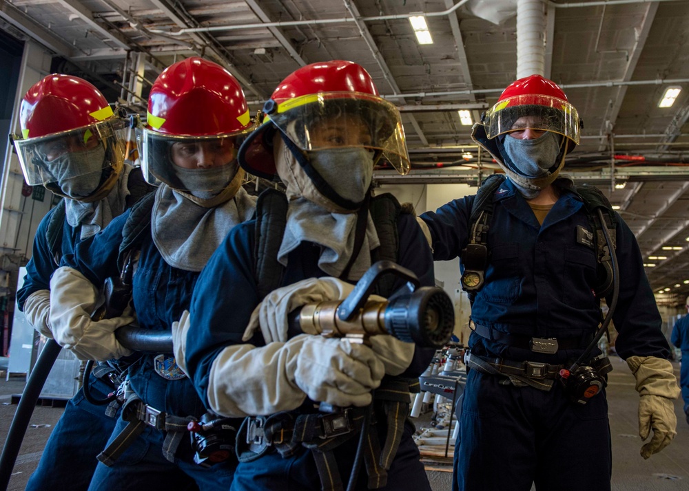 GHWB Firefighting Drill