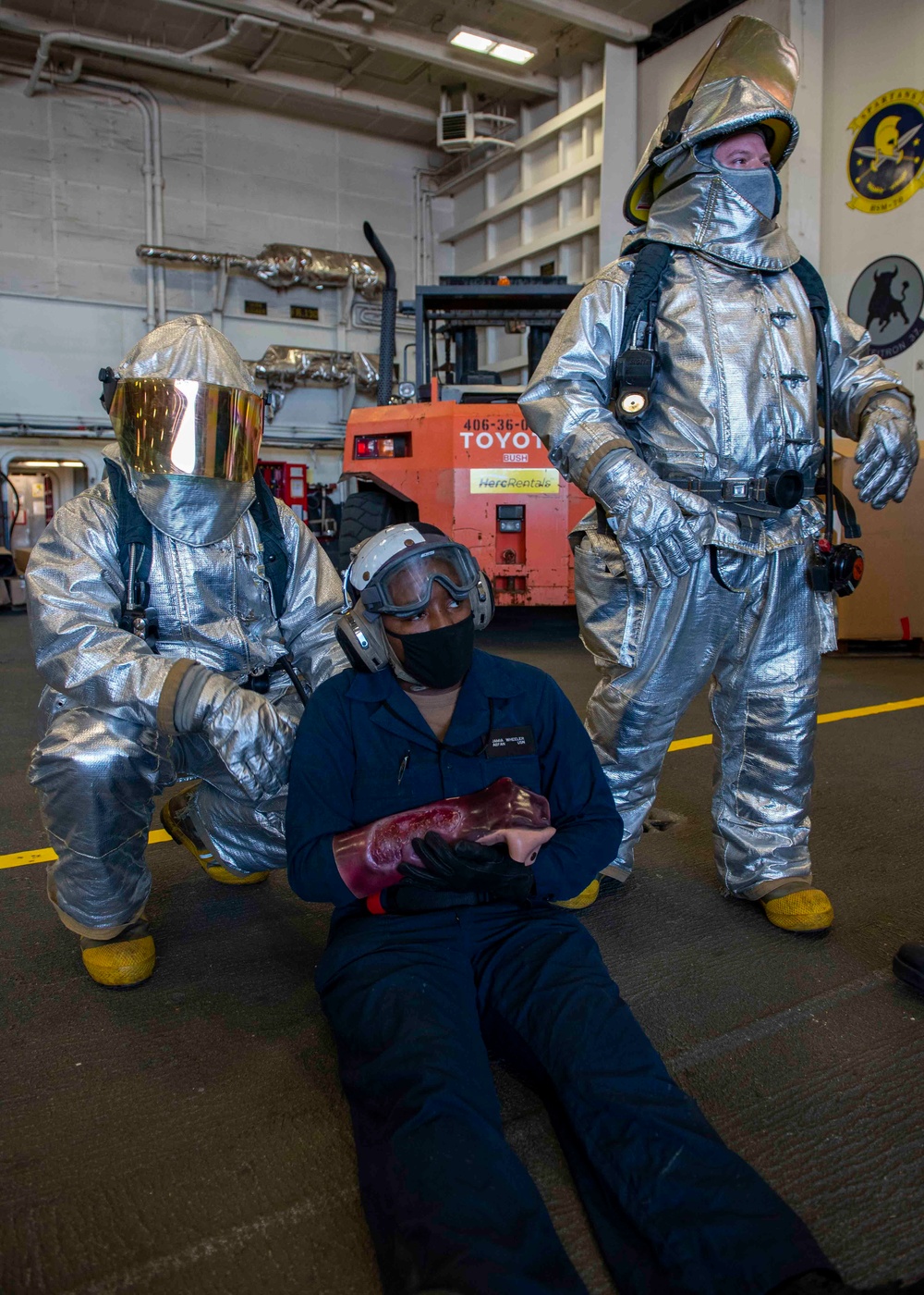 GHWB Firefighting Drill