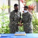 Navy Nurse Corps Birthday Cake cut at Shipyard Clinic