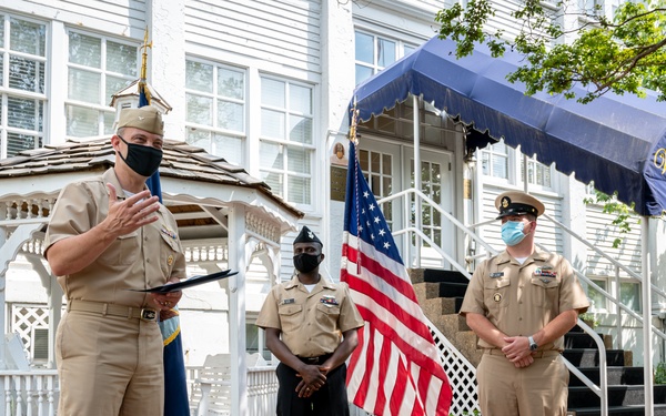 CSCS Korhy Flanary, CS1 Gideon Ige reenlistment ceremony
