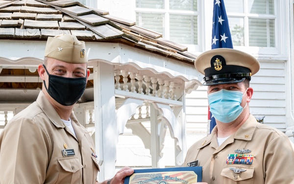 CSCS Korhy Flanary, CS1 Gideon Ige reenlistment ceremony