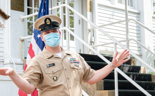 CSCS Korhy Flanary, CS1 Gideon Ige reenlistment ceremony