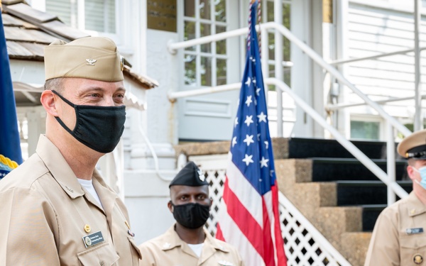 CSCS Korhy Flanary, CS1 Gideon Ige reenlistment ceremony