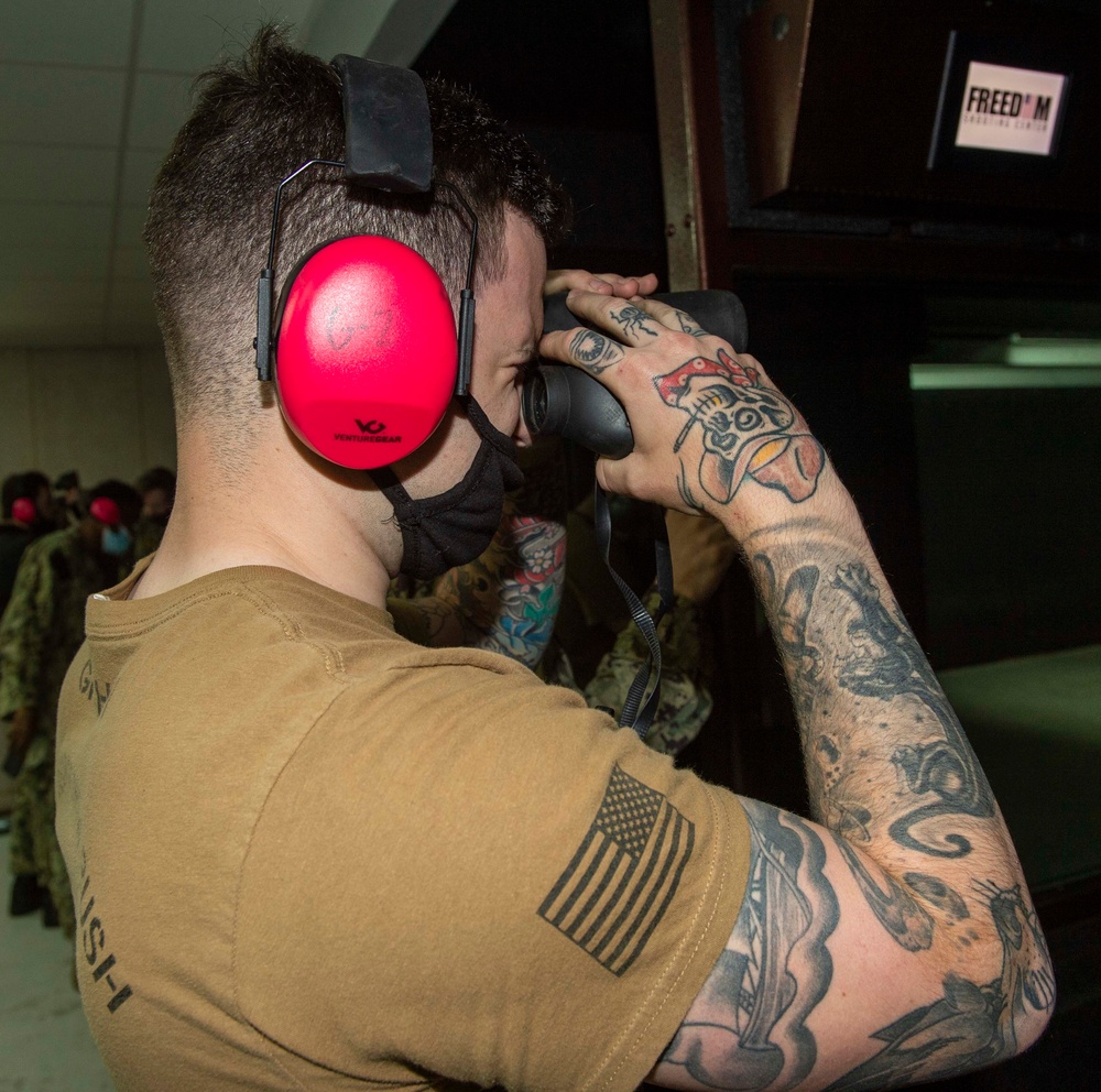 GHWB Sailors Participate In Gun Shoot