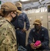 GHWB Sailors Conduct Respirator Fit Test