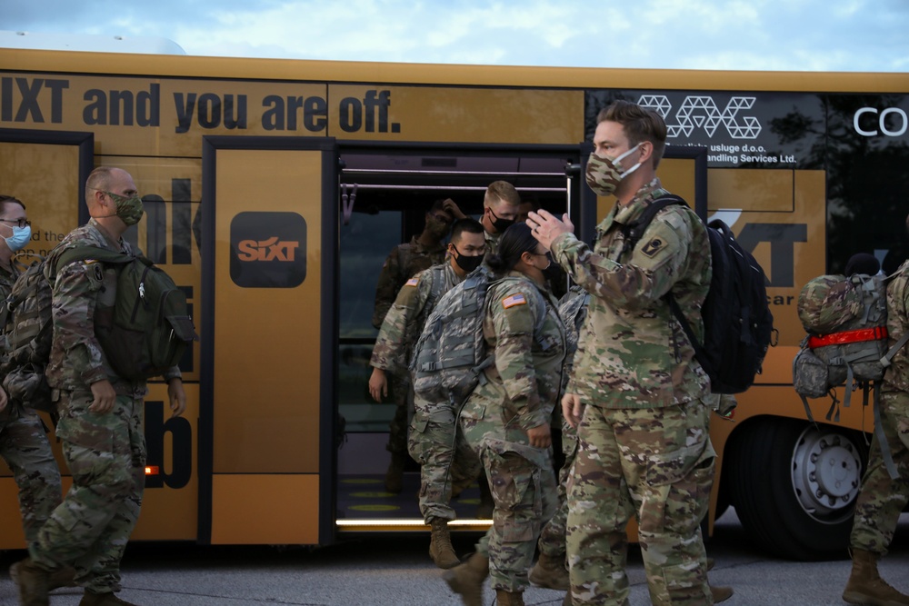 Florida Army National Guard Soldiers arrive in Croatia