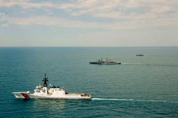 U.S. Coast Guard conducts at-sea exercises with Romanian, Bulgarian navies