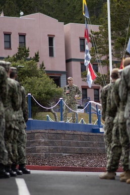 RDML John A. Okon Visits IWTC Monterey, Discusses Information Warfare and Resiliency