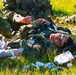 A German Soldier Acts As A Simulated Casualty