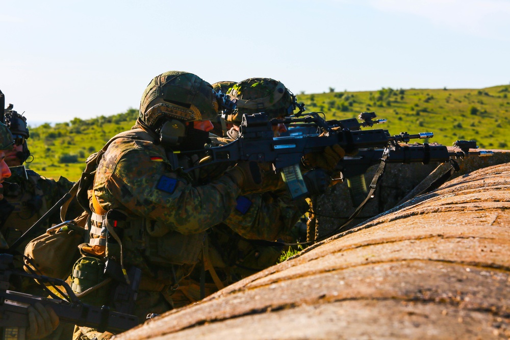 German Soldiers Returning Fire
