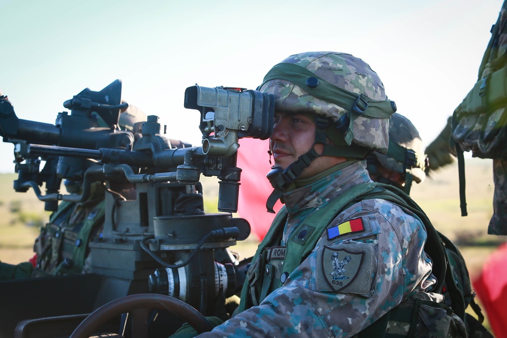 A Romanian Soldier Acquires A Target
