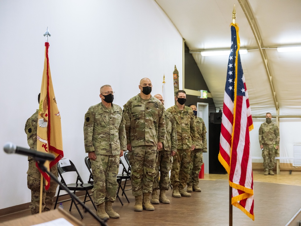 Cal Guard's 640th ASB and the Pennsylvania Guard's 628th ASB hold TOA ceremony