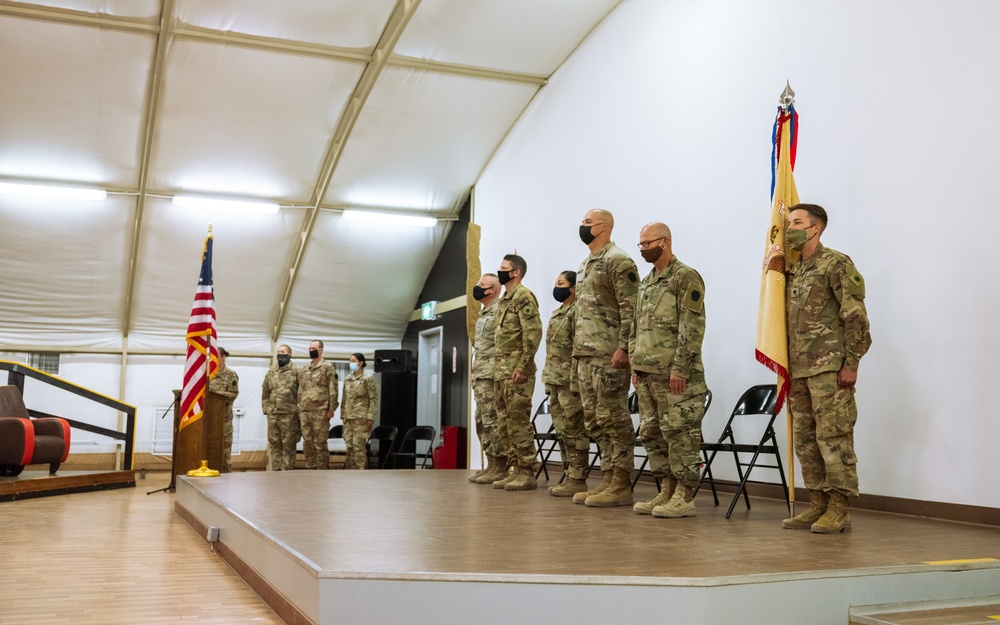 Cal Guard's 640th ASB and the Pennsylvania Guard's 628th ASB hold TOA ceremony